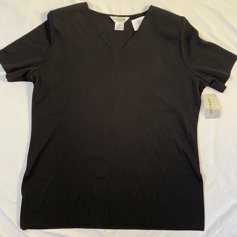 Misook Short Sleeve Top